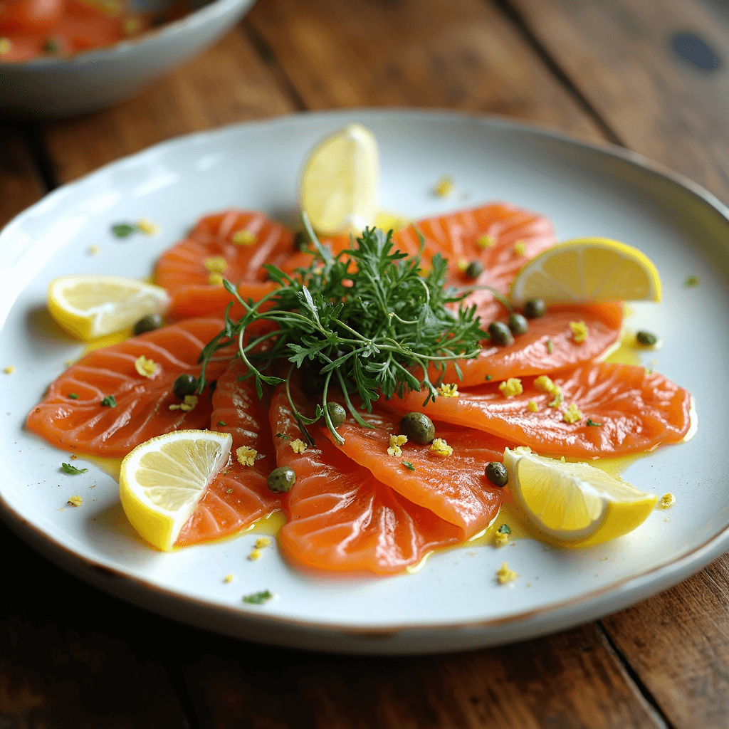 salmon carpaccio