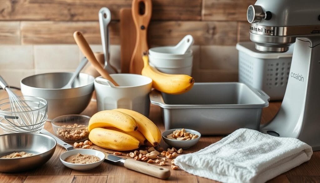 Banana Nut Bread Baking Tools