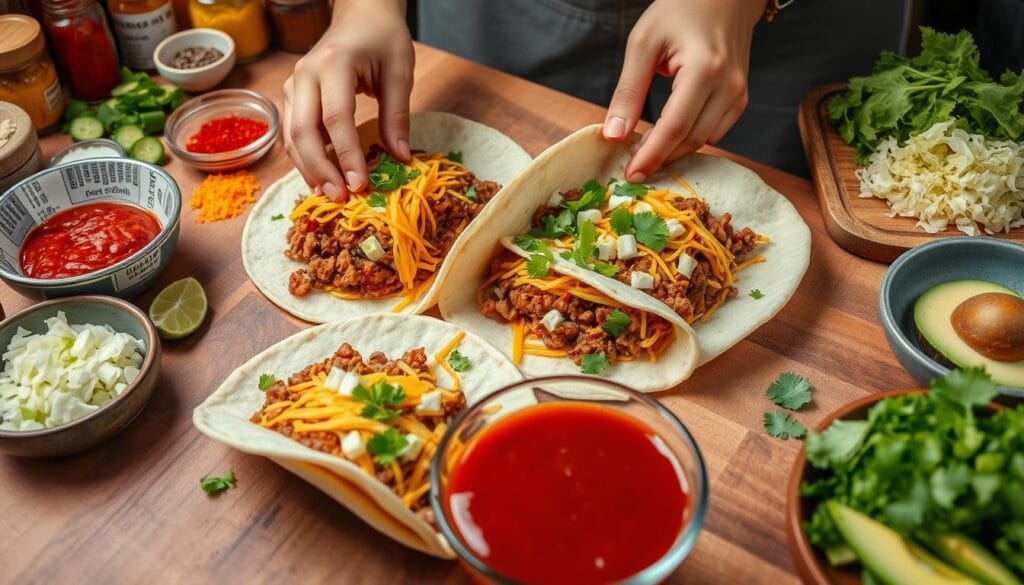 Beef Enchilada Assembly Techniques