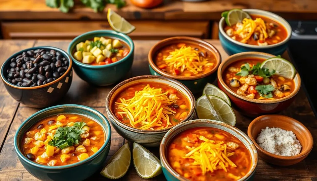 Chicken Enchilada Soup Variations