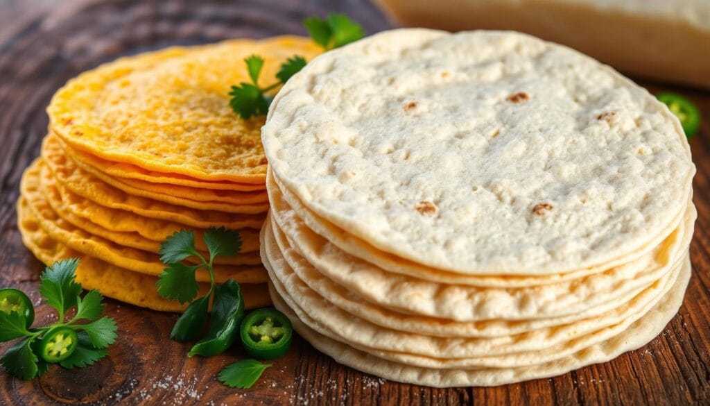 Corn and Flour Tortillas Comparison