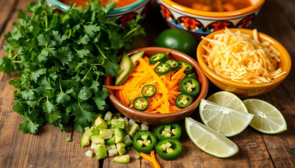 Mexican Soup Garnishes