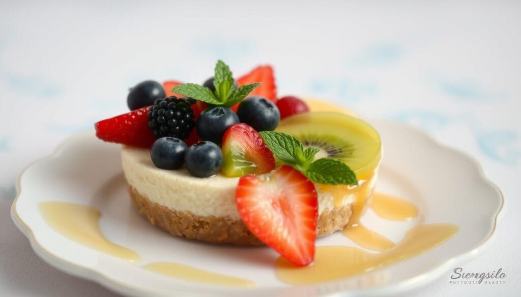 Mini Cheesecake with Fruit Toppings