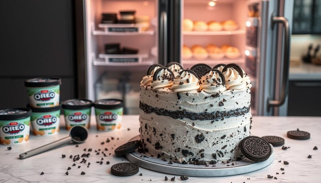 Oreo Ice Cream Cake Storage Guidelines