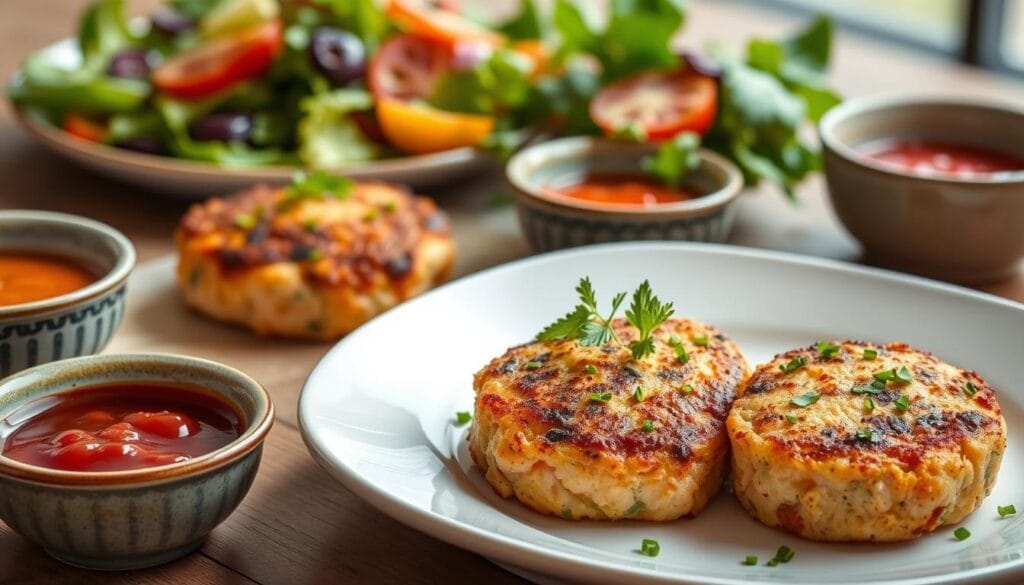 Salmon Cakes with Sauce Pairings