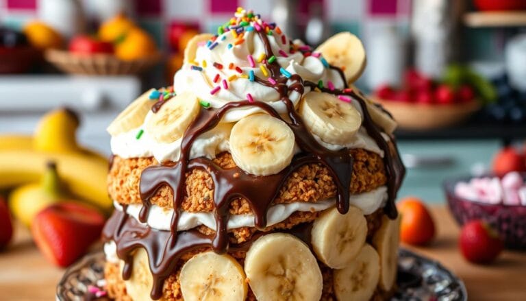 banana split cake