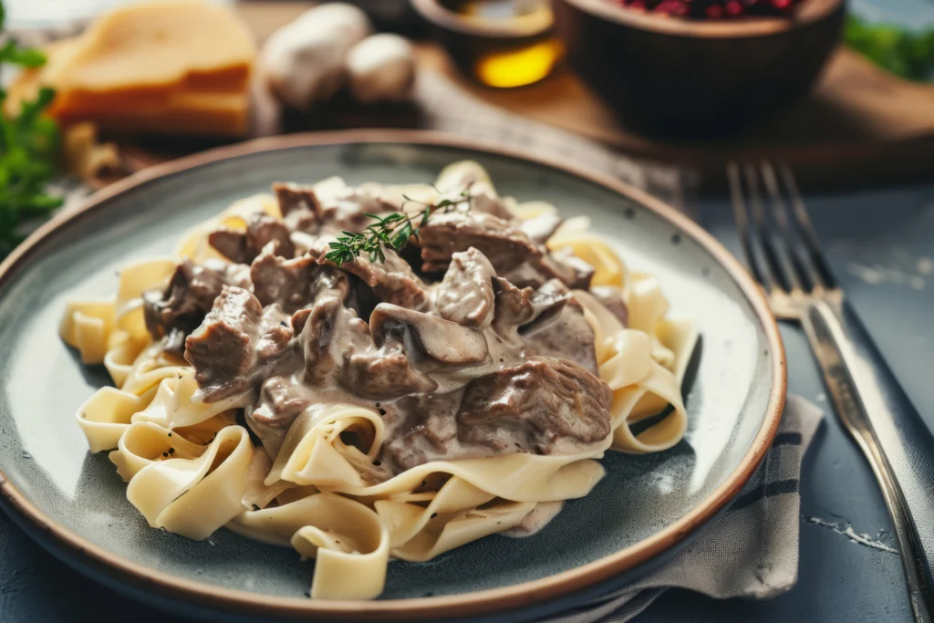 ground beef stroganoff