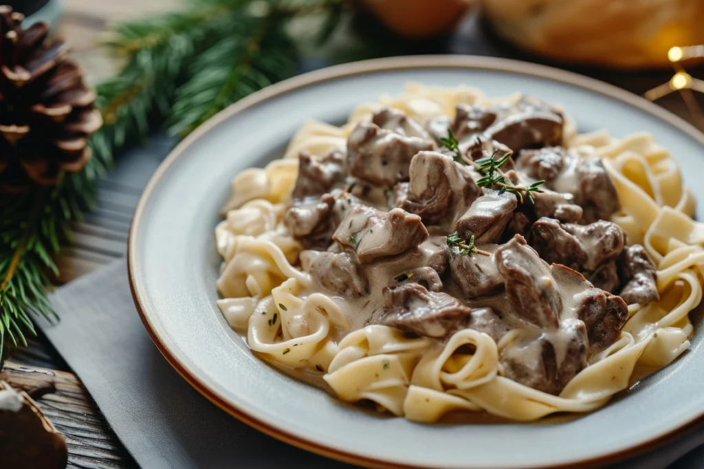 ground beef stroganoff