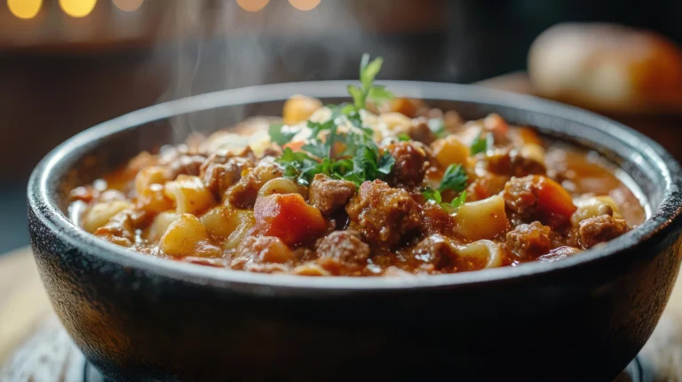 cheeseburger macaroni soup