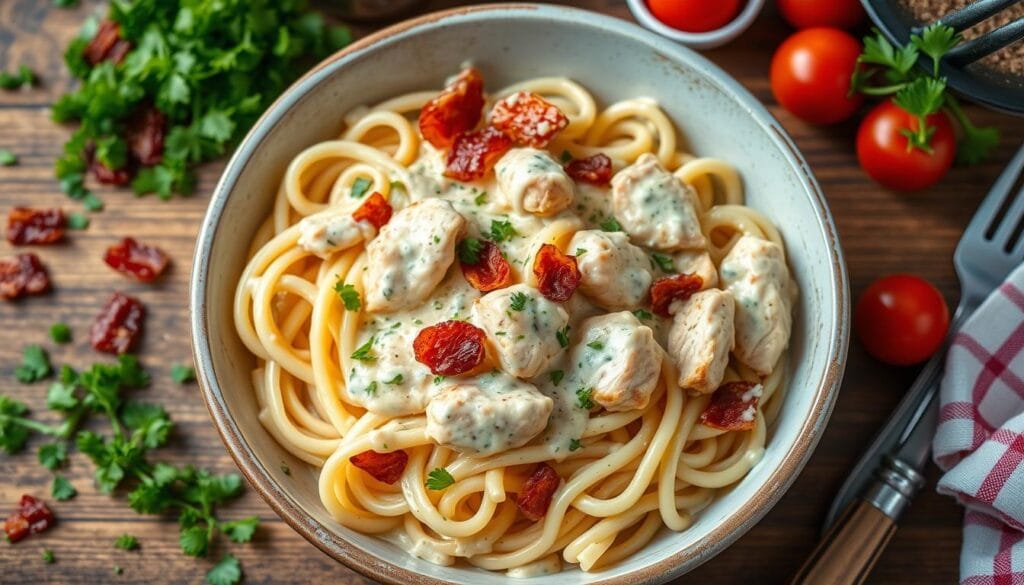 chicken bacon ranch pasta recipe