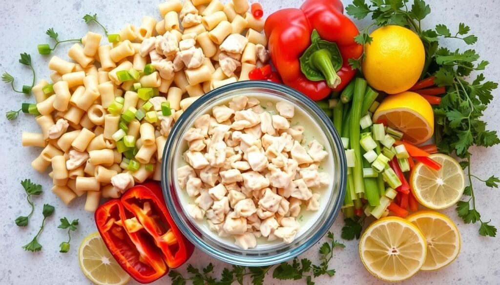 chicken macaroni salad ingredients