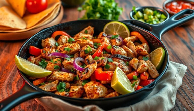 fajitas de pollo