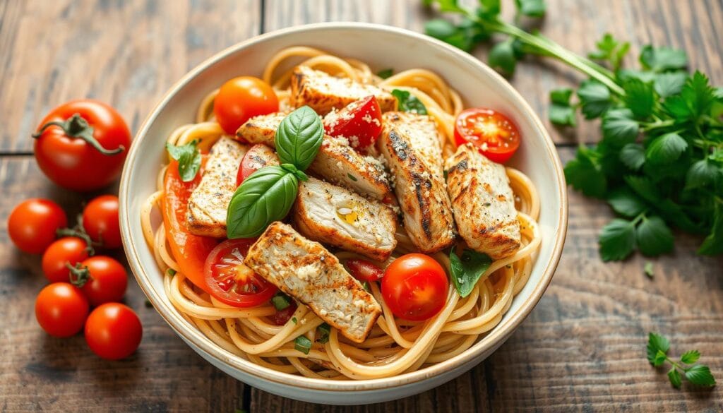 healthy chicken pasta