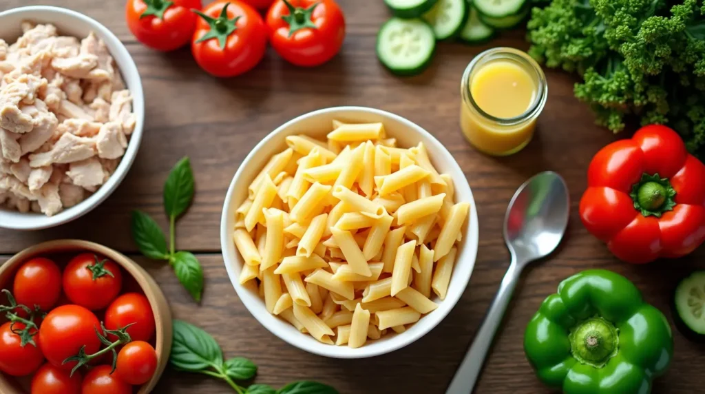 ingredient chicken pasta salad