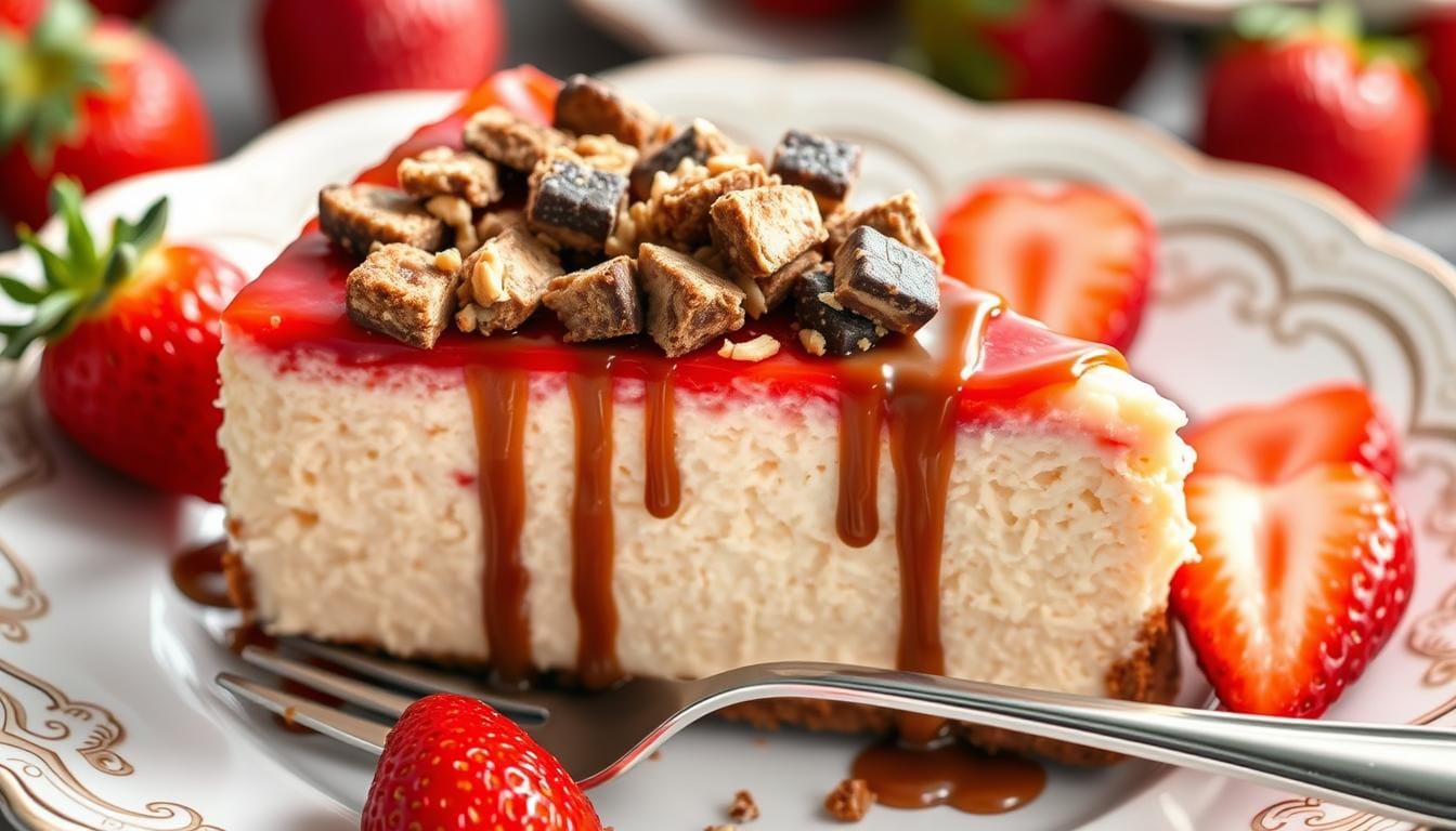 snickers strawberry cheesecake​