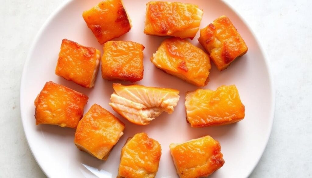 crispy salmon bites