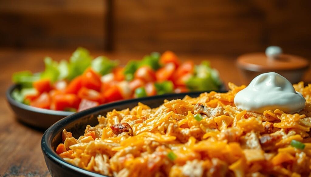 delicious chicken taco casserole