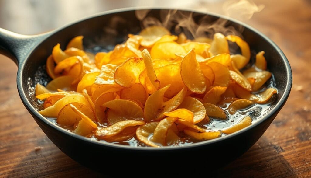 frying potato chips