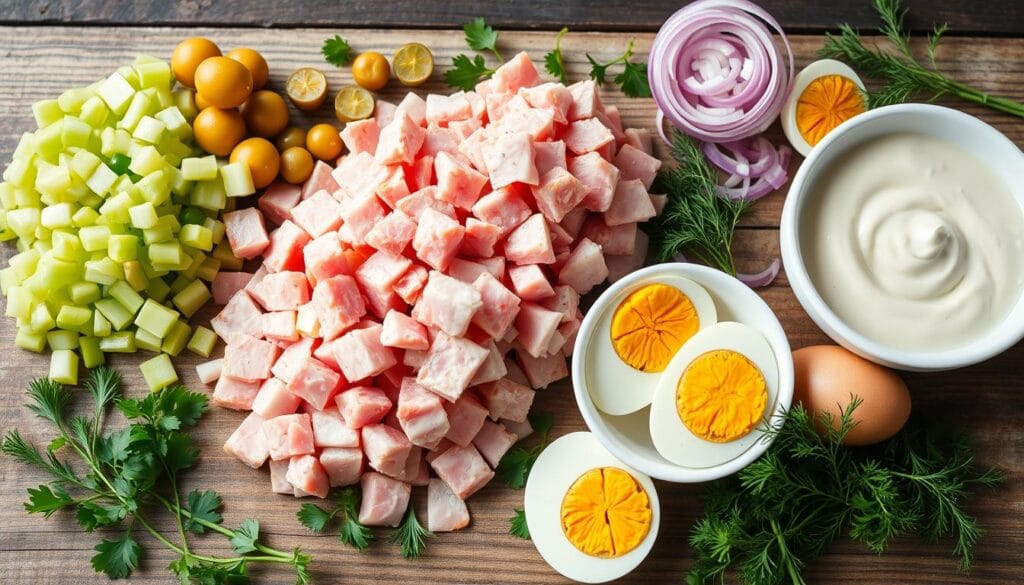 ham salad ingredients