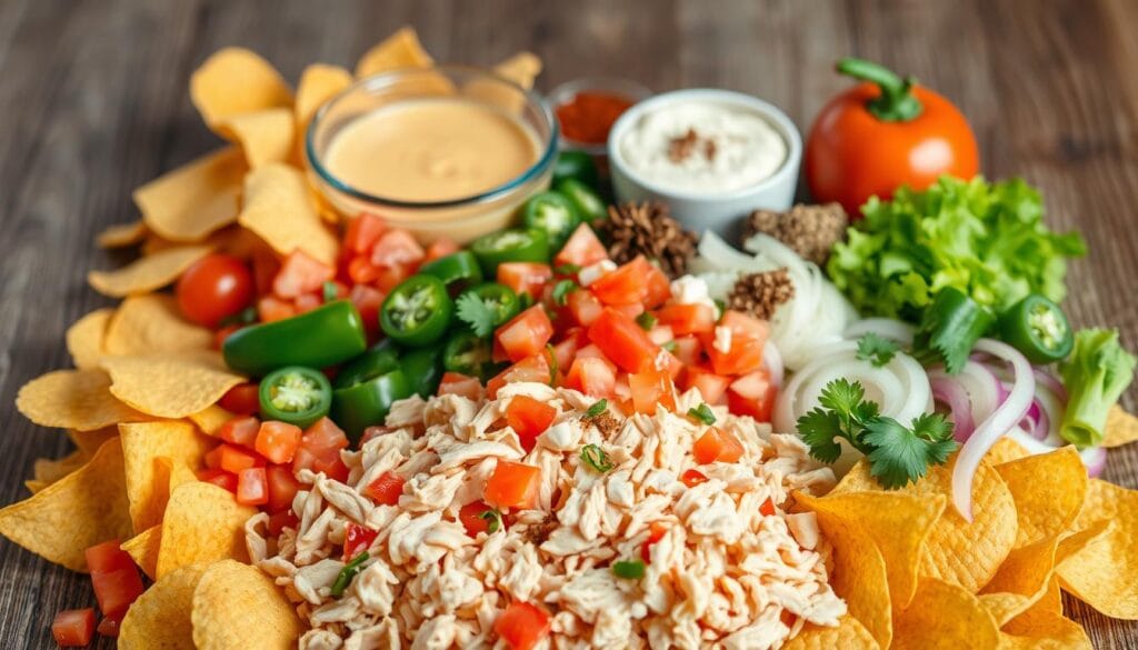 ingredients for chicken taco casserole