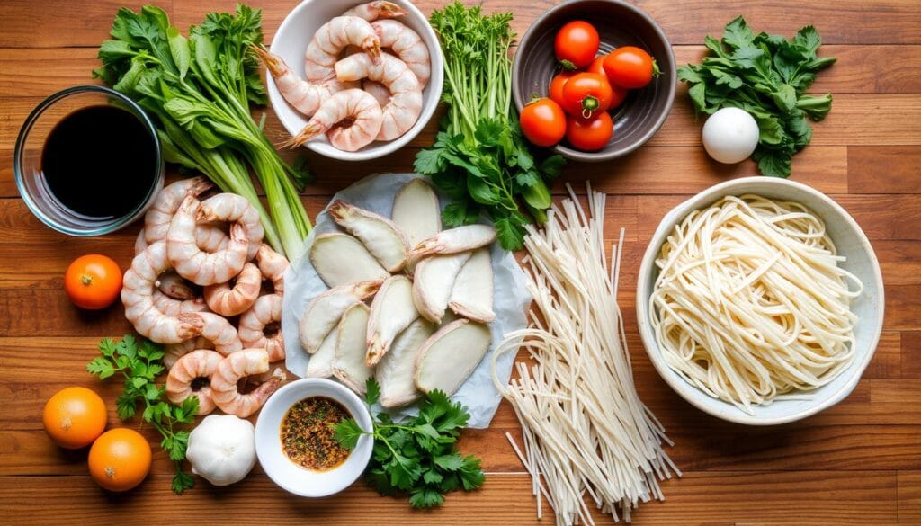 noodle dish preparation