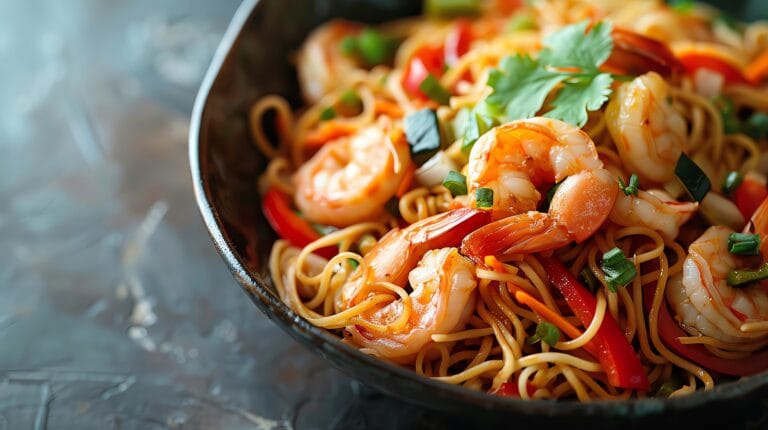 shrimp chow mein